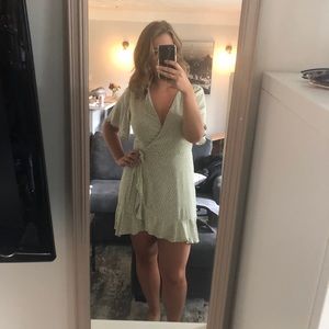 Green Wrap Dress